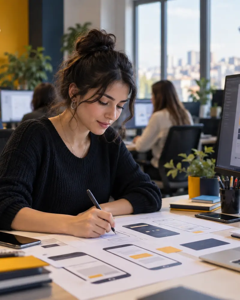 Eğitmen eşliğinde Adobe XD Kursu uygulaması
