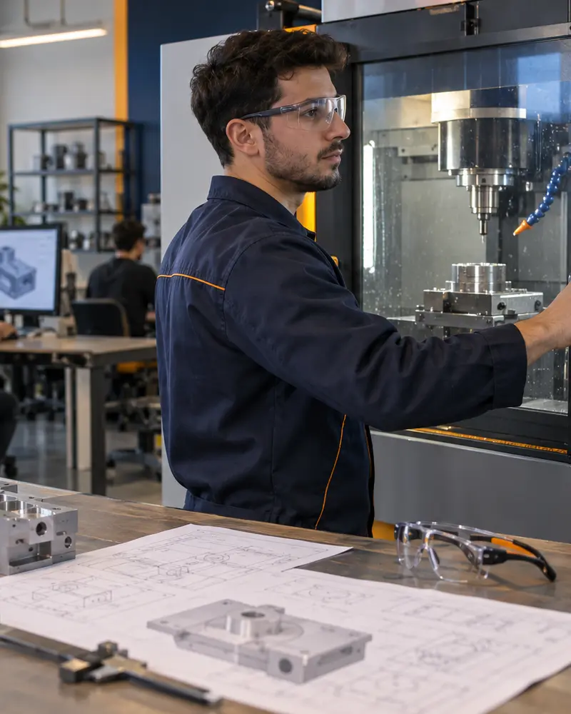 Eğitmen eşliğinde CAD/CAM CNC Kursu uygulaması
