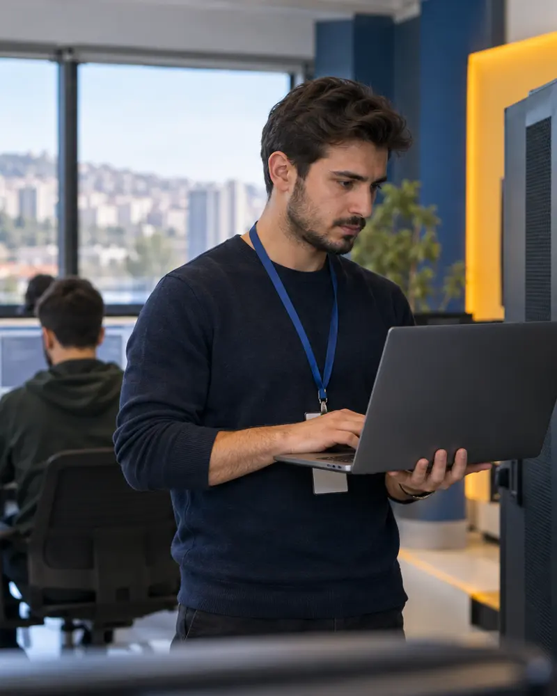Eğitmen eşliğinde Microsoft Ağ ve Sistem Kursu uygulaması